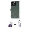 MARSİLYAN™- iPhone 16 Pro Max Kılıf Siluet Işık Serisi - Siyah Bilvis 3X AR Hayalet Cam Ekran Koruyucu + Bilvis Titan Kamera Lens - SH