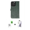 MARSİLYAN™- iPhone 16 Pro Max Kılıf Siluet Işık Serisi - Siyah Bilvis 3X AR Hayalet Cam Ekran Koruyucu + Raze Metal Kamera Lens - BZ