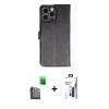 MARSİLYAN™- iPhone 16 Pro Max Kılıf Siluet Işık Serisi - Siyah Bilvis 3X AR Hayalet Cam Ekran Koruyucu + Raze Metal Kamera Lens - SH