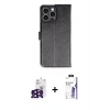 MARSİLYAN™- iPhone 16 Pro Max Kılıf Siluet Işık Serisi - Siyah Bilvis 3X AR HD Cam Ekran Koruyucu + Bilvis Titan Kamera Lens - SH
