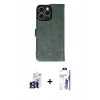 MARSİLYAN™- iPhone 16 Pro Max Kılıf Siluet Işık Serisi - Siyah Bilvis 3X AR HD Cam Ekran Koruyucu + Bilvis Titan Kamera Lens - TMGI
