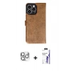 MARSİLYAN™- iPhone 16 Pro Max Kılıf Siluet Işık Serisi - Siyah Bilvis 3X AR HD Cam Ekran Koruyucu + Pers Alüminyum Kamera Lens - GS