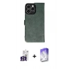 MARSİLYAN™- iPhone 16 Pro Max Kılıf Siluet Işık Serisi - Siyah Bilvis 5in1 3D Magic Cam Ekran Koruyucu + Bilvis Titan Kamera Lens - TMGI