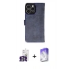 MARSİLYAN™- iPhone 16 Pro Max Kılıf Siluet Işık Serisi - Siyah Bilvis 5in1 3D Magic Cam Ekran Koruyucu + Bilvis Titan Kamera Lens - GS