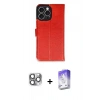 MARSİLYAN™- iPhone 16 Pro Max Kılıf Siluet Işık Serisi - Siyah Bilvis 5in1 3D Magic Cam Ekran Koruyucu + Pers Alüminyum Kamera Lens - GI