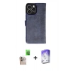 MARSİLYAN™- iPhone 16 Pro Max Kılıf Siluet Işık Serisi - Siyah Bilvis 5in1 3D Magic Cam Ekran Koruyucu + Raze Metal Kamera Lens - NLGY