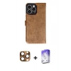 MARSİLYAN™- iPhone 16 Pro Max Kılıf Siluet Işık Serisi - Siyah Bilvis 5in1 3D Magic Cam Ekran Koruyucu + Pers Alüminyum Kamera Lens - CLTM