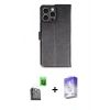 MARSİLYAN™- iPhone 16 Pro Max Kılıf Siluet Işık Serisi - Siyah Bilvis 5in1 3D Magic Cam Ekran Koruyucu + Raze Metal Kamera Lens - SH