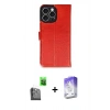 MARSİLYAN™- iPhone 16 Pro Max Kılıf Siluet Işık Serisi - Siyah Bilvis 5in1 3D Magic Cam Ekran Koruyucu + Raze Metal Kamera Lens - SH
