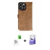 MARSİLYAN™- iPhone 16 Pro Max Kılıf Siluet Işık Serisi - Siyah Bilvis 5in1 5D Magic Hayalet Cam Ekran Koruyucu + Raze Metal Kamera Lens - BZ