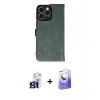 MARSİLYAN™- iPhone 16 Pro Max Kılıf Siluet Işık Serisi - Siyah Bilvis 5in1 5D Magic Hayalet Cam Ekran Koruyucu + Bilvis Titan Kamera Lens - TMGI
