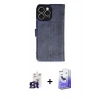 MARSİLYAN™- iPhone 16 Pro Max Kılıf Siluet Işık Serisi - Siyah Bilvis 5in1 5D Magic Hayalet Cam Ekran Koruyucu + Bilvis Titan Kamera Lens - TMGI