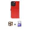 MARSİLYAN™- iPhone 16 Pro Max Kılıf Siluet Işık Serisi - Siyah Bilvis 5in1 5D Magic Hayalet Cam Ekran Koruyucu + Pers Alüminyum Kamera Lens - CLTM