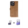 MARSİLYAN™- iPhone 16 Pro Max Kılıf Siluet Işık Serisi - Siyah Bilvis 5in1 5D Magic Hayalet Cam Ekran Koruyucu + Bilvis Titan Kamera Lens - TMGI