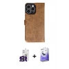 MARSİLYAN™- iPhone 16 Pro Max Kılıf Siluet Işık Serisi - Siyah Bilvis 5in1 5D Magic Hayalet Cam Ekran Koruyucu + Bilvis Titan Kamera Lens - SH