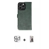MARSİLYAN™- iPhone 16 Pro Max Kılıf Siluet Işık Serisi - Siyah Bilvis Hayalet Cam Ekran Koruyucu + Pers Alüminyum Kamera Lens - GS