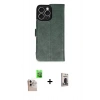 MARSİLYAN™- iPhone 16 Pro Max Kılıf Siluet Işık Serisi - Siyah Bilvis Hayalet Cam Ekran Koruyucu + Raze Metal Kamera Lens - NLGY