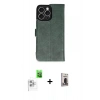 MARSİLYAN™- iPhone 16 Pro Max Kılıf Siluet Işık Serisi - Siyah Bilvis Hayalet Cam Ekran Koruyucu + Raze Metal Kamera Lens - BZ