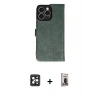 MARSİLYAN™- iPhone 16 Pro Max Kılıf Siluet Işık Serisi - Siyah Bilvis Hayalet Cam Ekran Koruyucu + PVD Metal Kamera Lens - SH