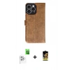 MARSİLYAN™- iPhone 16 Pro Max Kılıf Siluet Işık Serisi - Siyah Buffer Cam Ekran Koruyucu + Beyaz Raze Metal Kamera Lens