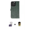 MARSİLYAN™- iPhone 16 Pro Max Kılıf Siluet Işık Serisi - Siyah Buffer Cam Ekran Koruyucu + Bilvis Titan Kamera Lens - TMGI