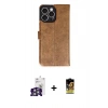 MARSİLYAN™- iPhone 16 Pro Max Kılıf Siluet Işık Serisi - Siyah Buffer Cam Ekran Koruyucu + Gümüş Bilvis Titan Kamera Lens
