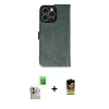 MARSİLYAN™- iPhone 16 Pro Max Kılıf Siluet Işık Serisi - Siyah Buffer Cam Ekran Koruyucu + Raze Metal Kamera Lens - NLGY