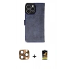 MARSİLYAN™- iPhone 16 Pro Max Kılıf Siluet Işık Serisi - Siyah Buffer Cam Ekran Koruyucu + Pers Alüminyum Kamera Lens - CLTM
