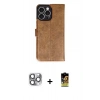 MARSİLYAN™- iPhone 16 Pro Max Kılıf Siluet Işık Serisi - Siyah Buffer Cam Ekran Koruyucu + Pers Alüminyum Kamera Lens - GI