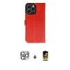 MARSİLYAN™- iPhone 16 Pro Max Kılıf Siluet Işık Serisi - Siyah Buffer Cam Ekran Koruyucu + Pers Alüminyum Kamera Lens - GI