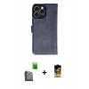 MARSİLYAN™- iPhone 16 Pro Max Kılıf Siluet Işık Serisi - Siyah Buffer Cam Ekran Koruyucu + Raze Metal Kamera Lens - SH