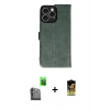MARSİLYAN™- iPhone 16 Pro Max Kılıf Siluet Işık Serisi - Siyah Buffer Cam Ekran Koruyucu + Raze Metal Kamera Lens - SH