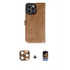 MARSİLYAN™- iPhone 16 Pro Max Kılıf Siluet Işık Serisi - Siyah Buffer Hayalet Cam Ekran Koruyucu + Pers Alüminyum Kamera Lens - CLTM