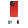 MARSİLYAN™- iPhone 16 Pro Max Kılıf Siluet Işık Serisi - Siyah Buffer Hayalet Cam Ekran Koruyucu + Pers Alüminyum Kamera Lens - GI