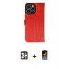 MARSİLYAN™- iPhone 16 Pro Max Kılıf Siluet Işık Serisi - Siyah Buffer Hayalet Cam Ekran Koruyucu + PVD Metal Kamera Lens - GD