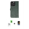 MARSİLYAN™- iPhone 16 Pro Max Kılıf Siluet Işık Serisi - Siyah Buffer Hayalet Cam Ekran Koruyucu + Raze Metal Kamera Lens - BZ