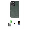 MARSİLYAN™- iPhone 16 Pro Max Kılıf Siluet Işık Serisi - Siyah Buffer Hayalet Cam Ekran Koruyucu + Raze Metal Kamera Lens - SH