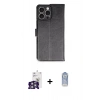 MARSİLYAN™- iPhone 16 Pro Max Kılıf Siluet Işık Serisi - Siyah Joko Magic 5D Cam + Bilvis Titan Kamera Lens - GS
