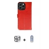 MARSİLYAN™- iPhone 16 Pro Max Kılıf Siluet Işık Serisi - Siyah Joko Magic 5D Cam + Gri Pers Alüminyum Kamera Lens