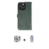 MARSİLYAN™- iPhone 16 Pro Max Kılıf Siluet Işık Serisi - Siyah Joko Magic 5D Cam + Pers Alüminyum Kamera Lens - GI