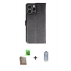 MARSİLYAN™- iPhone 16 Pro Max Kılıf Siluet Işık Serisi - Siyah Joko Magic 5D Cam + Raze Metal Kamera Lens - CLTM