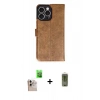MARSİLYAN™- iPhone 16 Pro Max Kılıf Siluet Işık Serisi - Siyah Joko Magic 5D Hayalet Cam + Natural Grey Raze Metal Kamera Lens