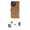 MARSİLYAN™- iPhone 16 Pro Max Kılıf Siluet Işık Serisi - Siyah Joko Magic 5D Hayalet Cam + Siyah Raze Metal Kamera Lens