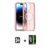 MARSİLYAN™- iPhone 16 Pro Max Kılıf Siluet Minimal Prime - Şeffaf 360 Full Body Arka Koruyucu + PVD Metal Kamera Lens - GS