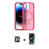 MARSİLYAN™- iPhone 16 Pro Max Kılıf Siluet Minimal Prime - Siyah 360 Mat Full Body Arka Koruyucu + Siyah PVD Metal Kamera Lens