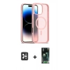 MARSİLYAN™- iPhone 16 Pro Max Kılıf Siluet Minimal Prime - Siyah 360 Mat Full Body Arka Koruyucu + Siyah PVD Metal Kamera Lens