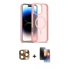 MARSİLYAN™- iPhone 16 Pro Max Kılıf Siluet Minimal Prime - Siyah 3D Antistatik Mat Seramik Nano Ekran Koruyucu + Pers Alüminyum Kamera Lens - CLTM