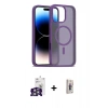 MARSİLYAN™- iPhone 16 Pro Max Kılıf Siluet Minimal Prime - Siyah Bilvis 3D Cam Ekran Koruyucu + Bilvis Titan Kamera Lens - GS