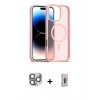MARSİLYAN™- iPhone 16 Pro Max Kılıf Siluet Minimal Prime - Siyah Bilvis 3D Cam Ekran Koruyucu + Pers Alüminyum Kamera Lens - GI