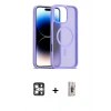 MARSİLYAN™- iPhone 16 Pro Max Kılıf Siluet Minimal Prime - Siyah Bilvis 3D Cam Ekran Koruyucu + PVD Metal Kamera Lens - GS